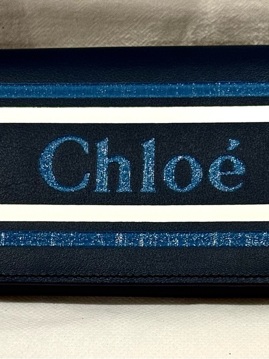 Chloe Handbags - NWT Chloé Vick Long Flap Wallet in a Dark Blue Leather